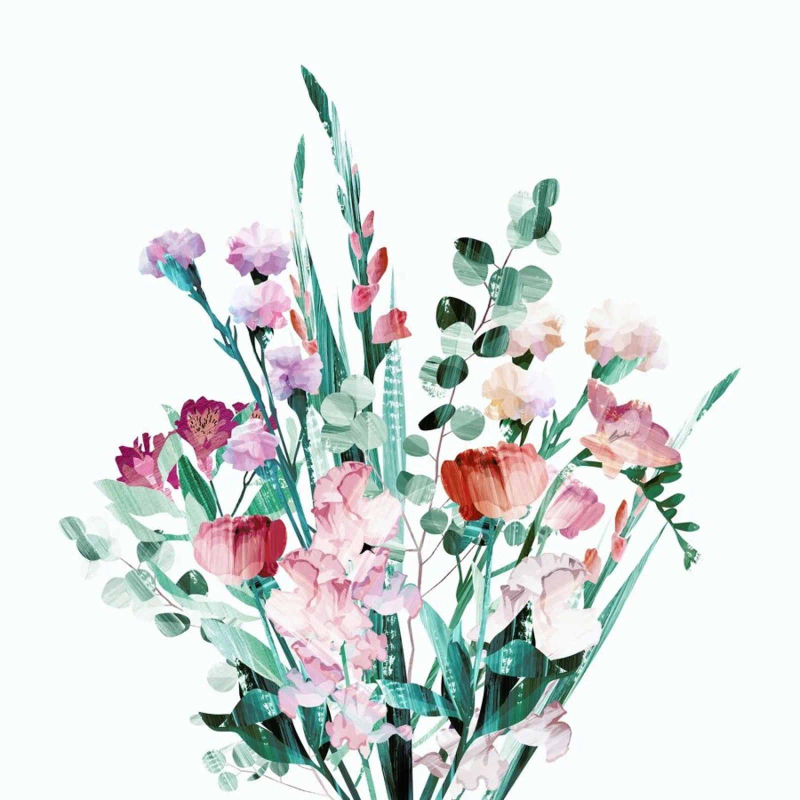 Spring Bouquet poster da Goed Blauw