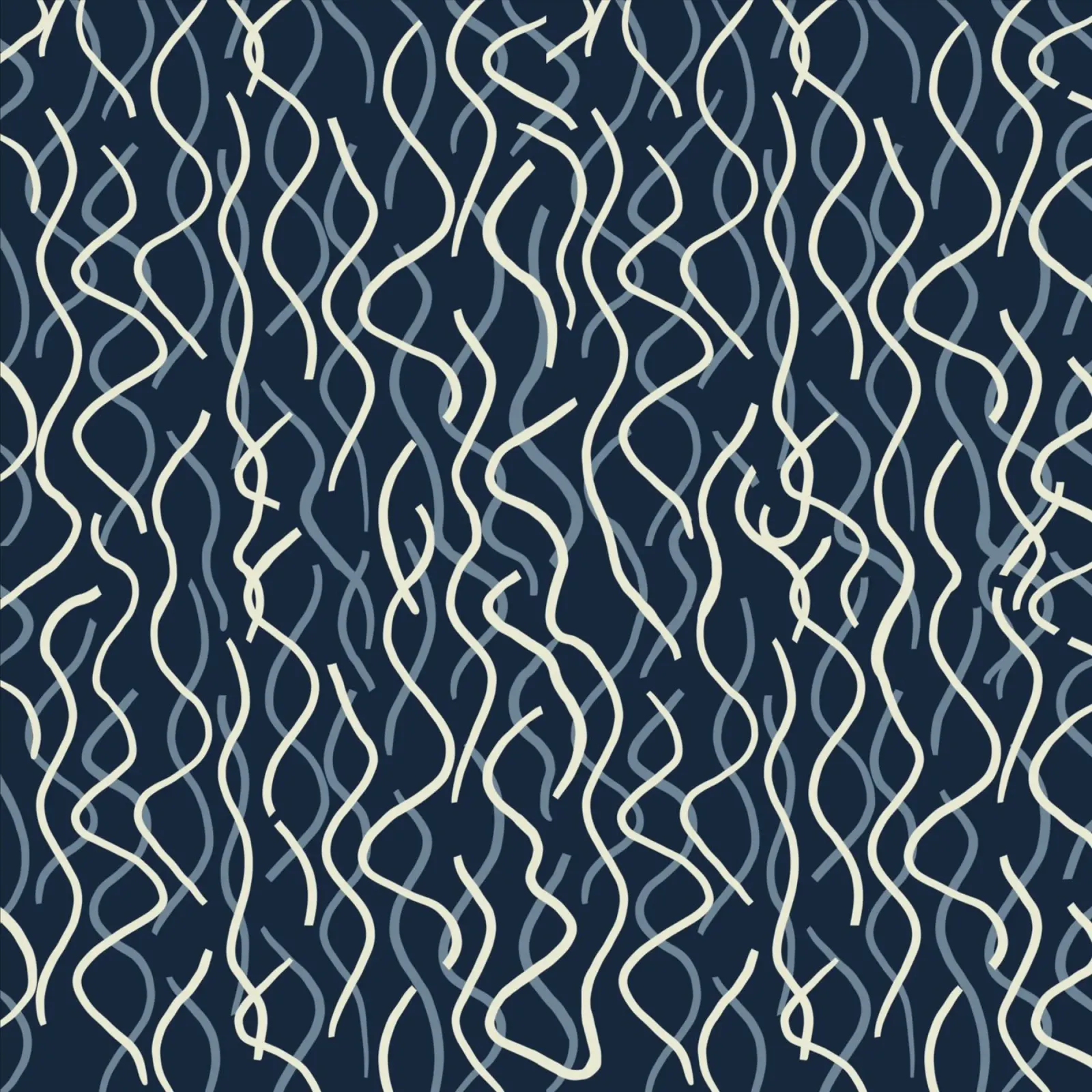 Wiggle seamless pattern canvas by Little Dean