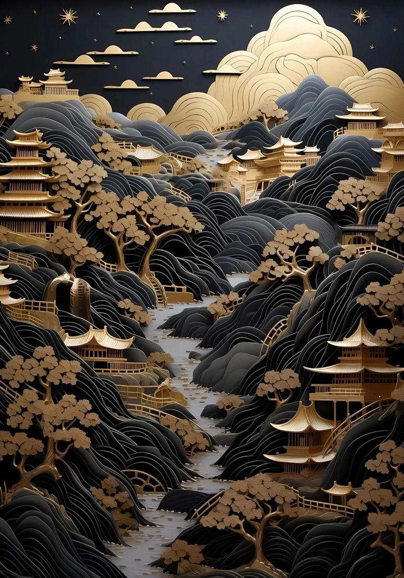Abstract Bonsai Tree poster by Ruth