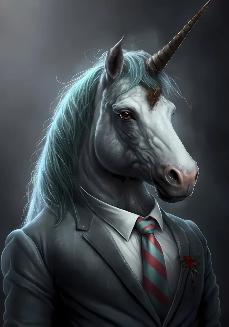 Unicorn Horse Fantasy forex plate by Mikesell