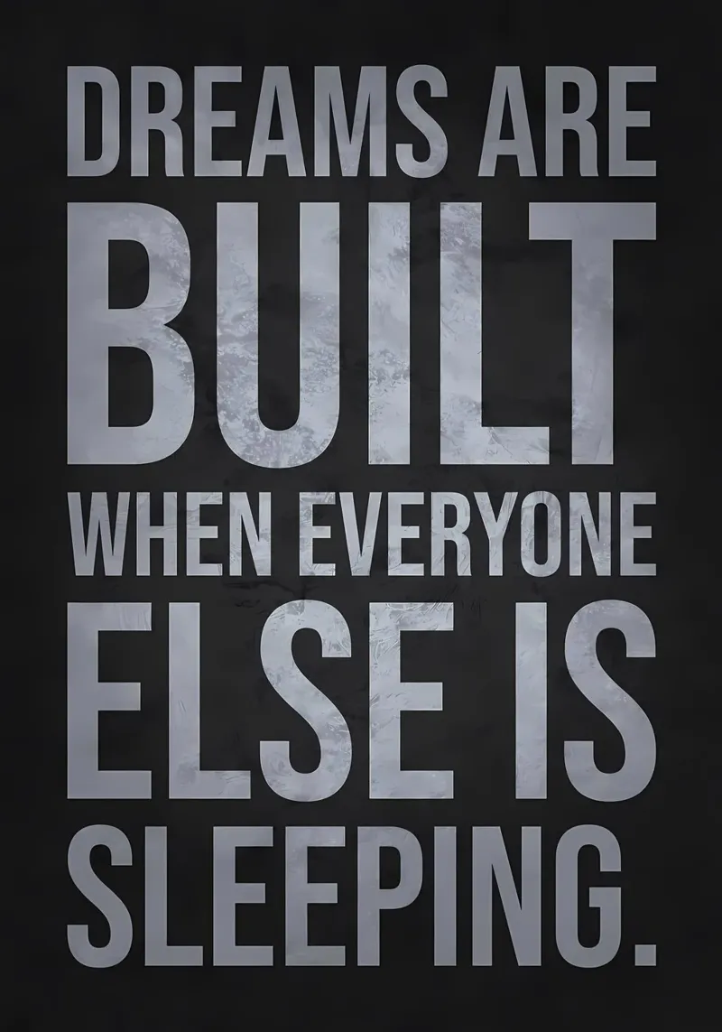 Dreams Built When Everyone Else Is Sleeping hahnemühle by Bassy