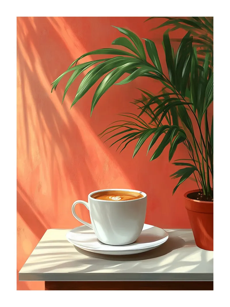 Kaffee in der Sonne Poster von Spice & Style