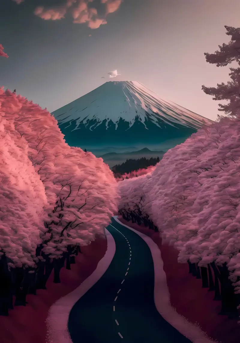 Kirschblüte Japan Kunst Forex-Platte von Mikesell