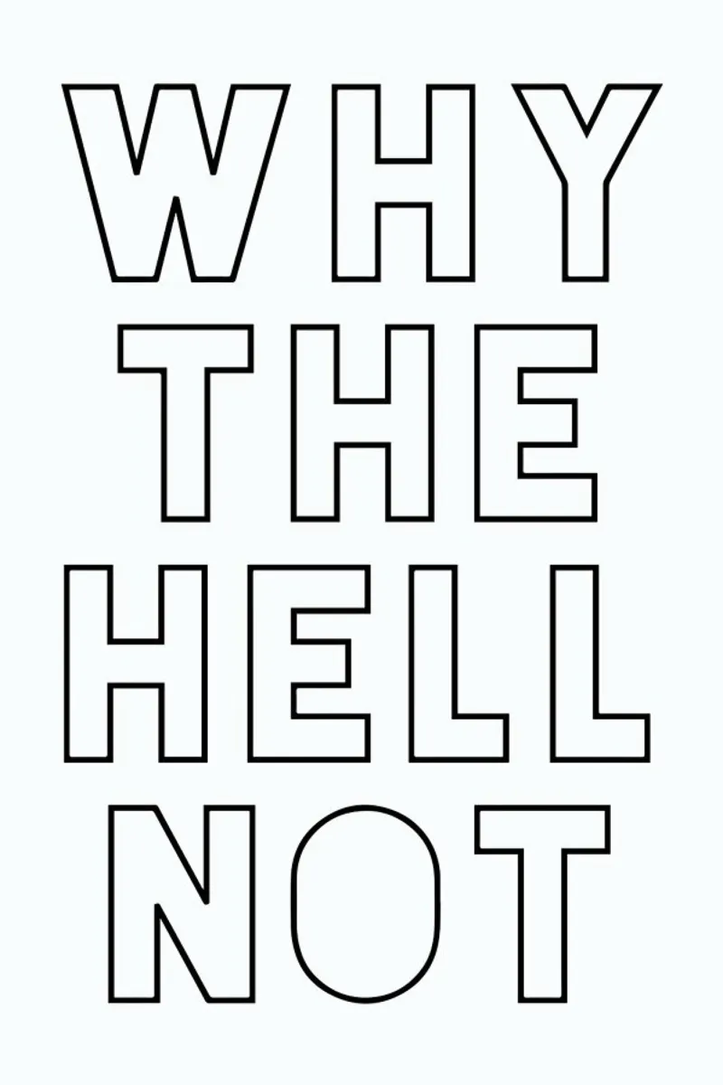 Hell Not acrylic glass by Mottos by Sinan Saydik