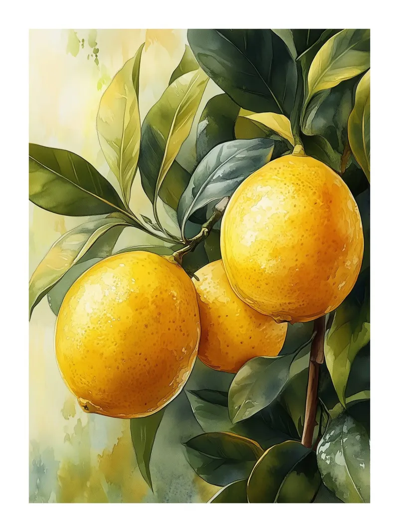 Limoni su ramo carta hahnemühle da Spice & Style