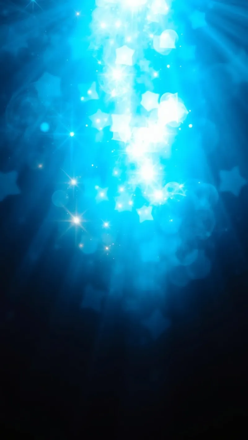 Bright blue abstract background design with sparkling effect canvas by DesignDoodle