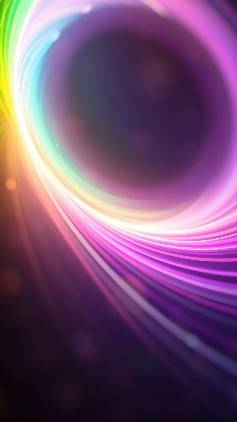 Kleurrijk abstract wervelend neonontwerp canvas van DesignDoodle