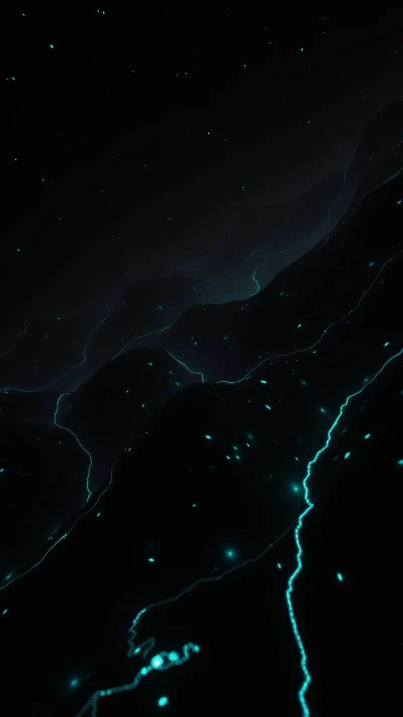 a stunning abstract design and glowing elements canvas by DesignDoodle