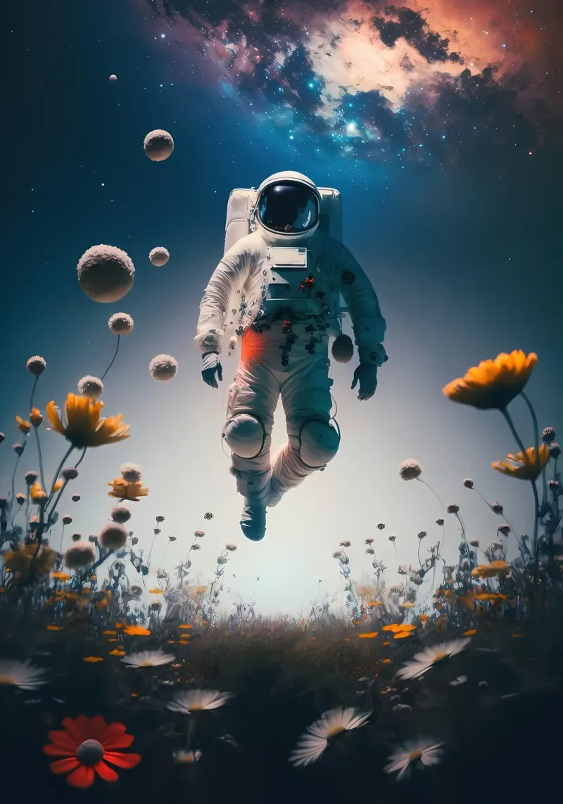 Space is Wild alu-dibond by Mikesell