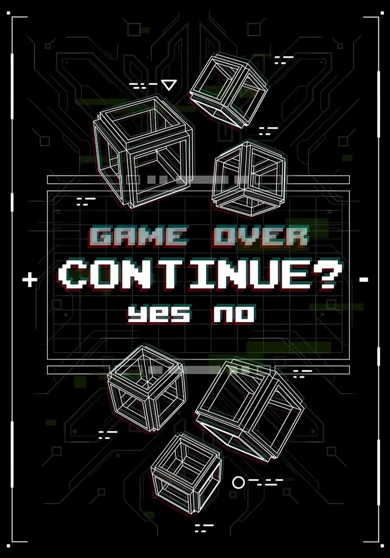 Game Over pellicola backlit da Delaplane