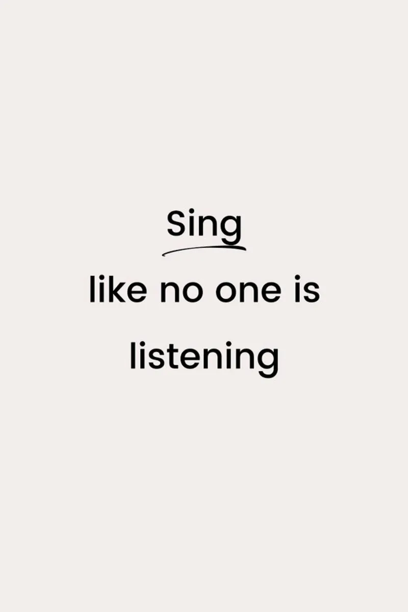 Sing like No One Is Listening plexiglass da Studio One