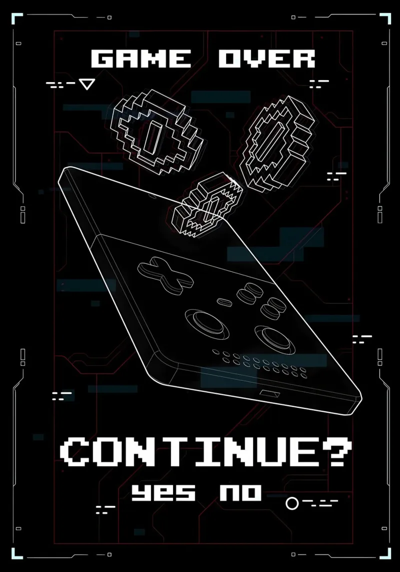 Game Over carta hahnemühle da Delaplane