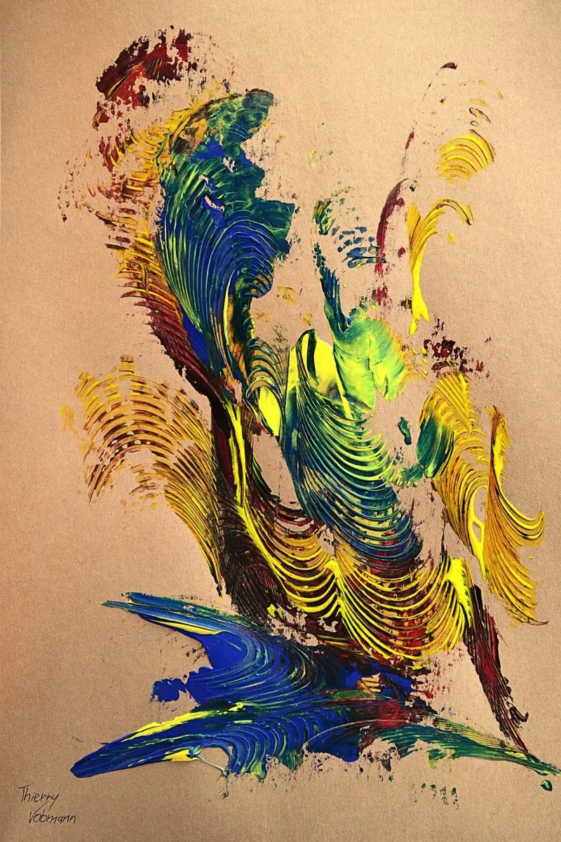 NATURAL STYLE 51 pellicola backlit da Thierry Vobmann Abstract painting