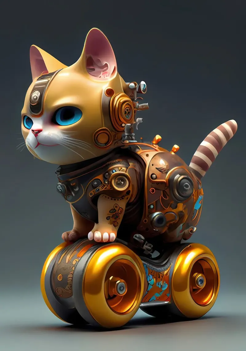 Gatto fortunato Japan Art poster da Mikesell