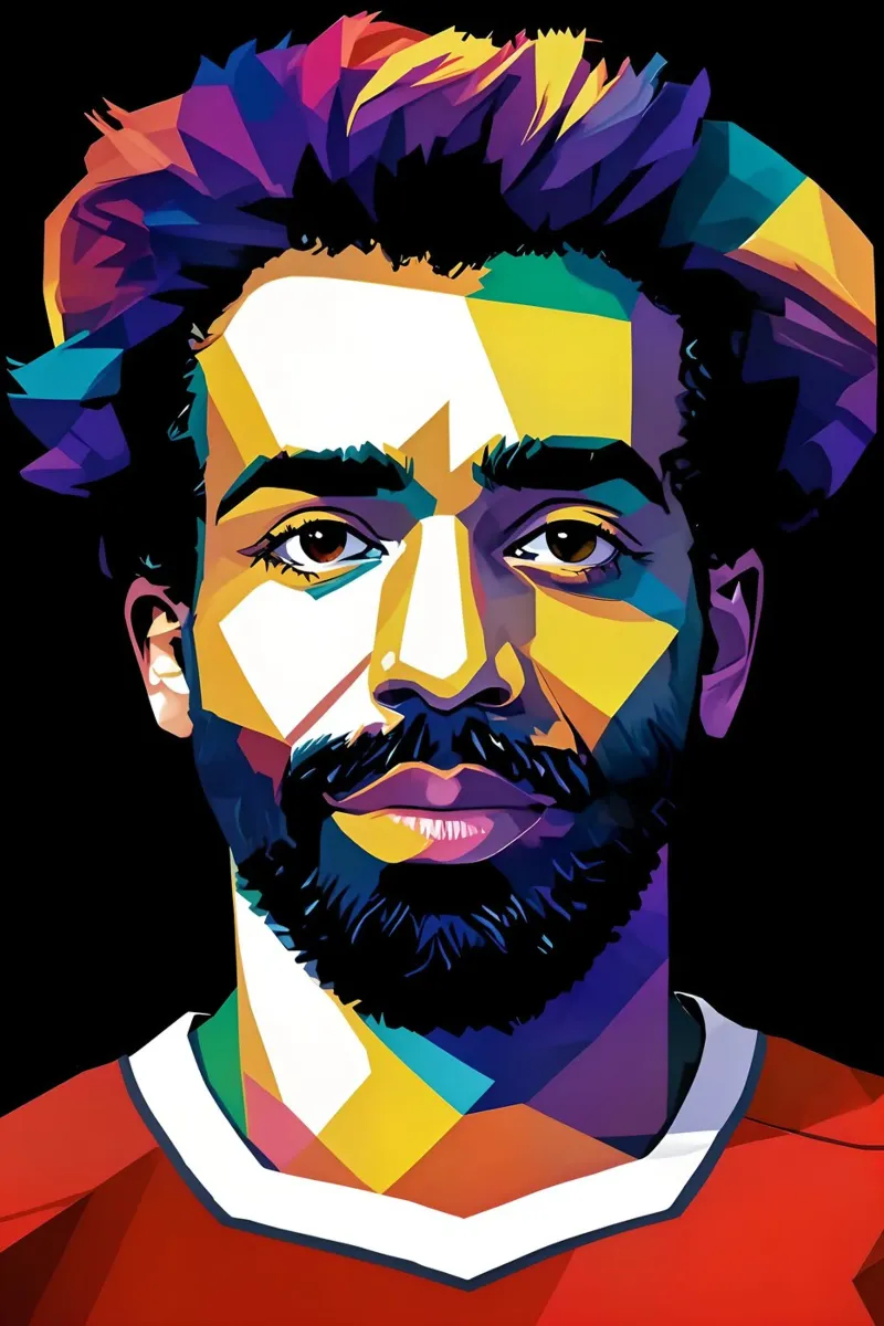 Ritratto di Mohammed Salah pellicola backlit da BONANZA