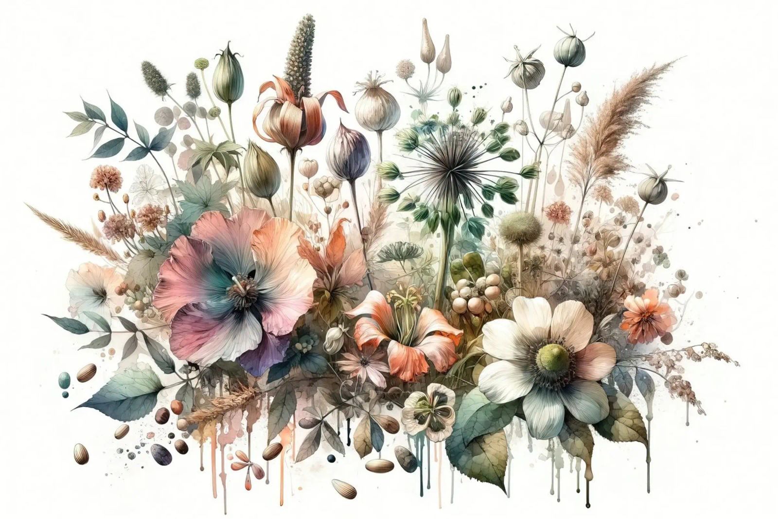 Symphonie de merveilles botaniques poster de Chromatic Fusion Studio