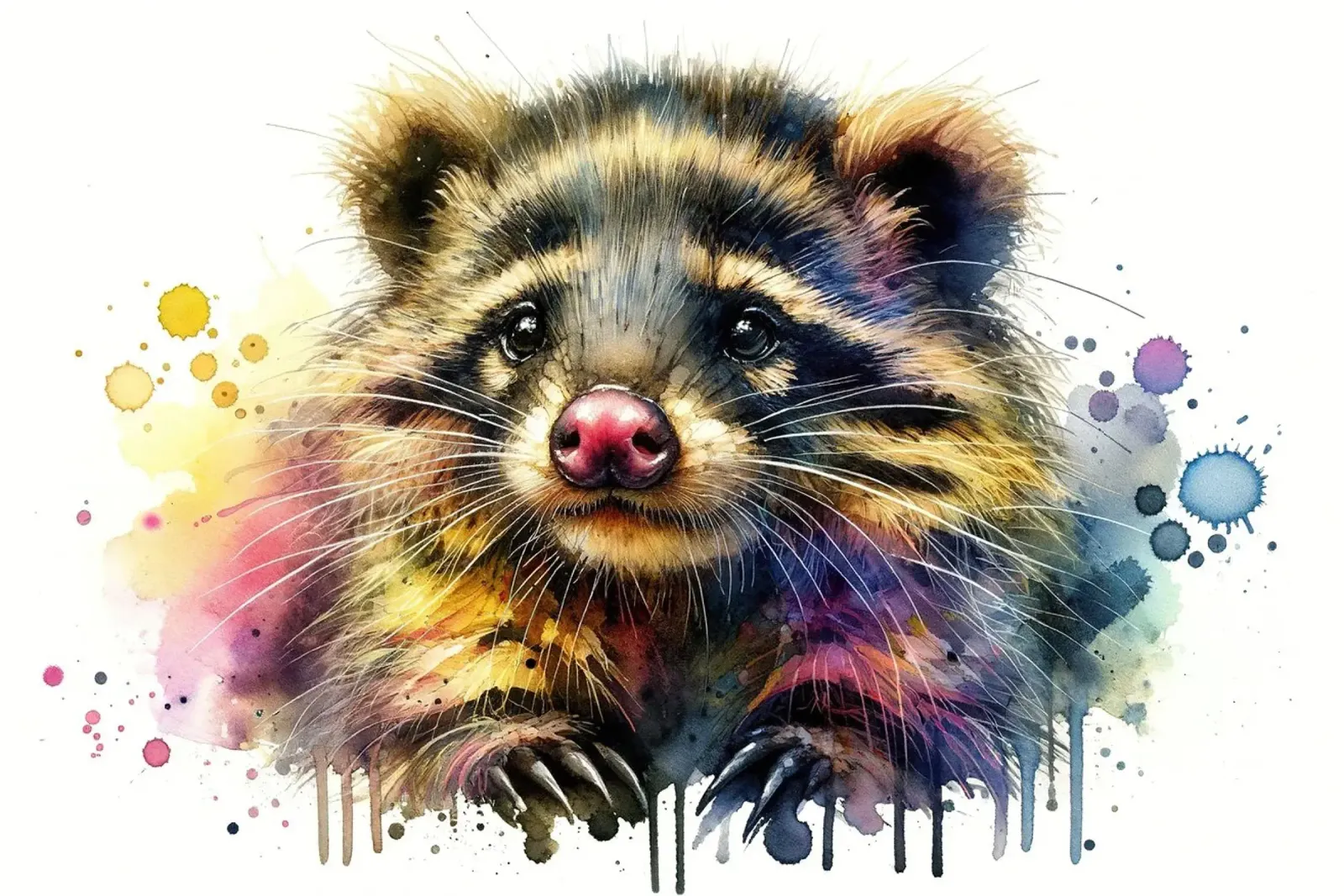 Innocent Binturong hahnemühle by Chromatic Fusion Studio