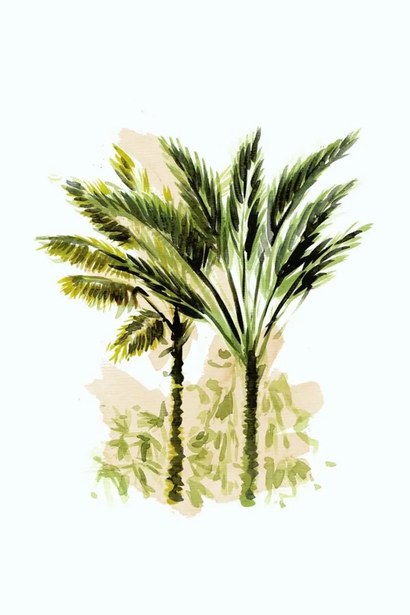 Plants 03 poster con telaio in alluminio da Farina Kuklinski