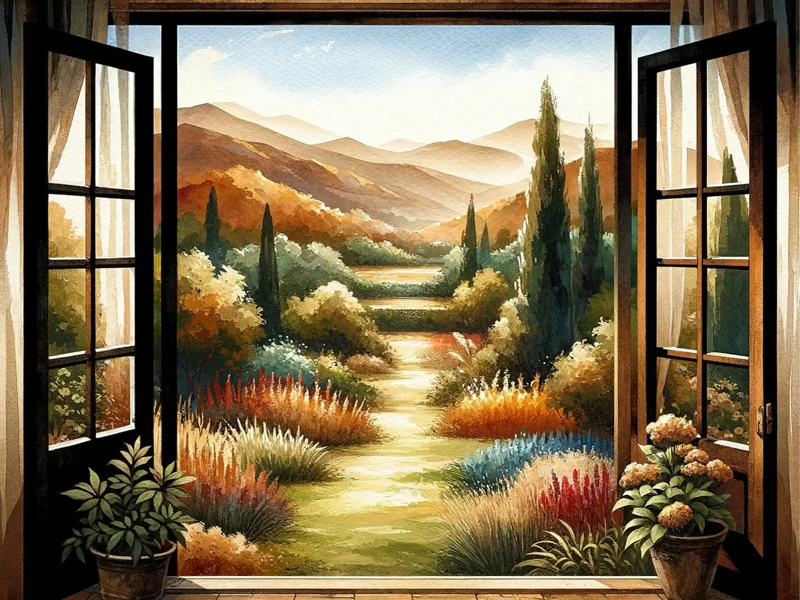 Vollständige Fensteransicht Leinwand von Chromatic Fusion Studio