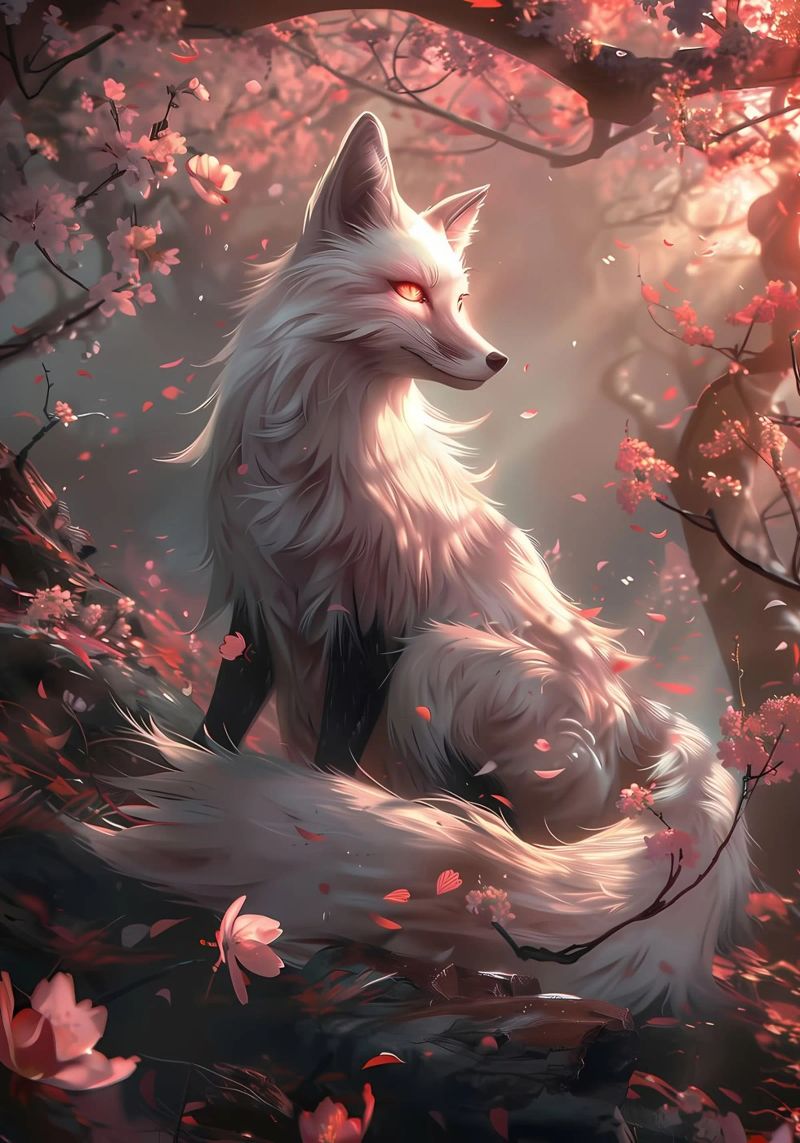 Volpe Sakura Kitsune poster da Ginnery
