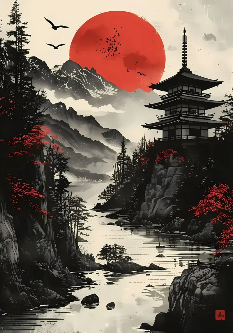 Red Moon Japan forex plate by Ginnery