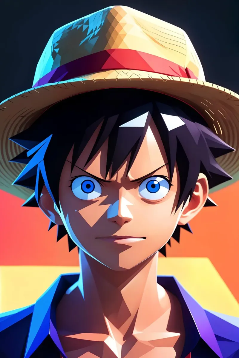 Arte di Monkey d Luffy pellicola backlit da BONANZA