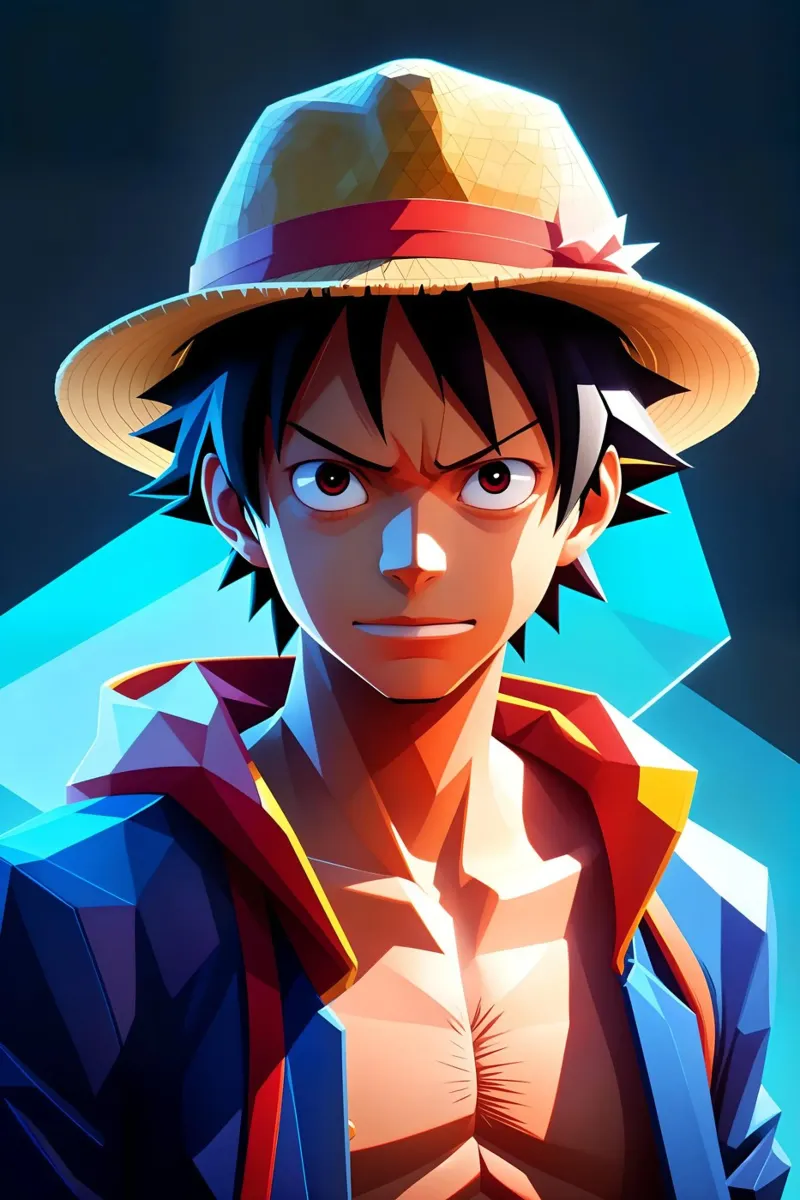Scimmia d Luffy Neon pellicola backlit da BONANZA
