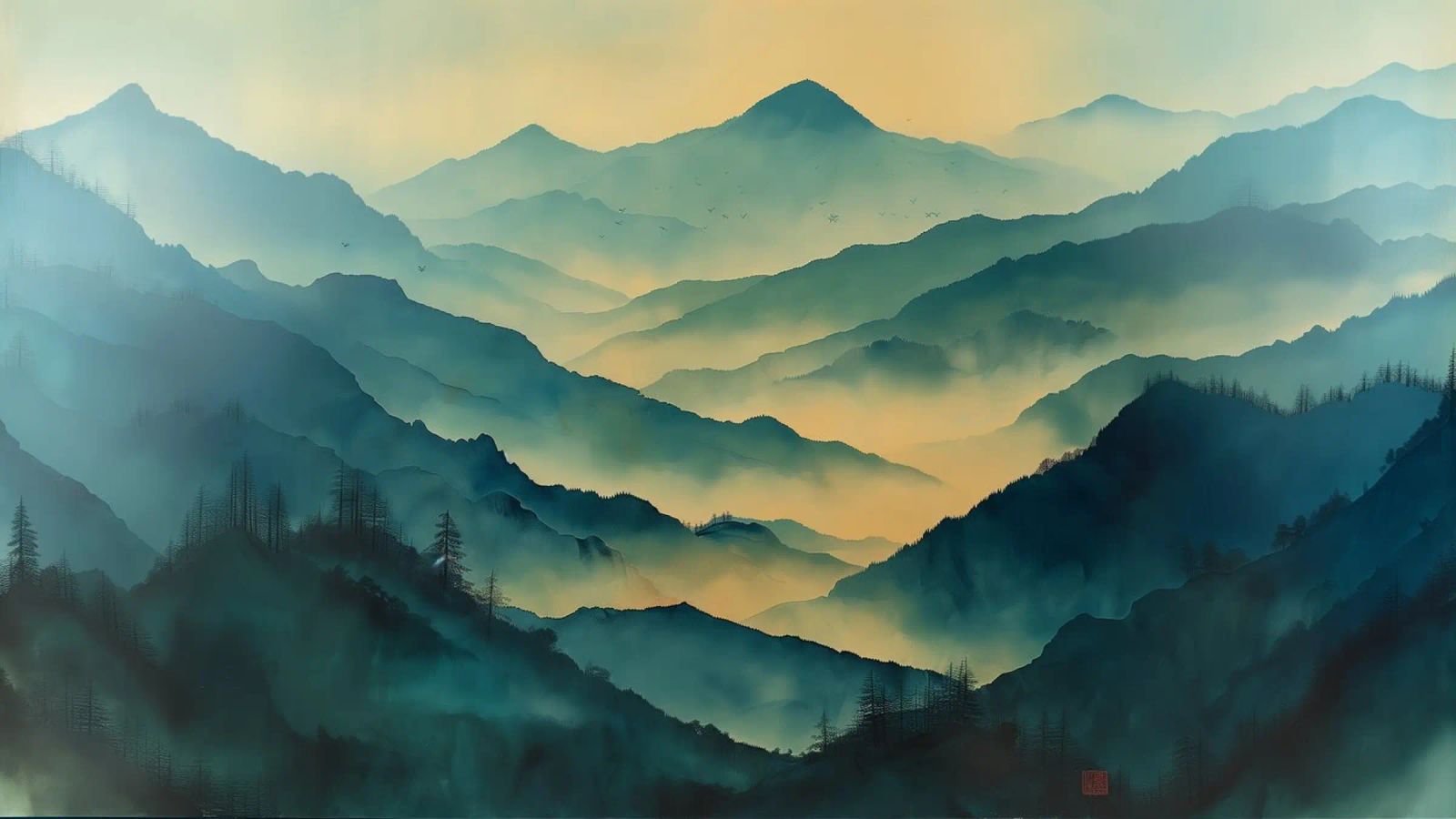 Mist emerge 5 - wideview poster by The Quiet Senju