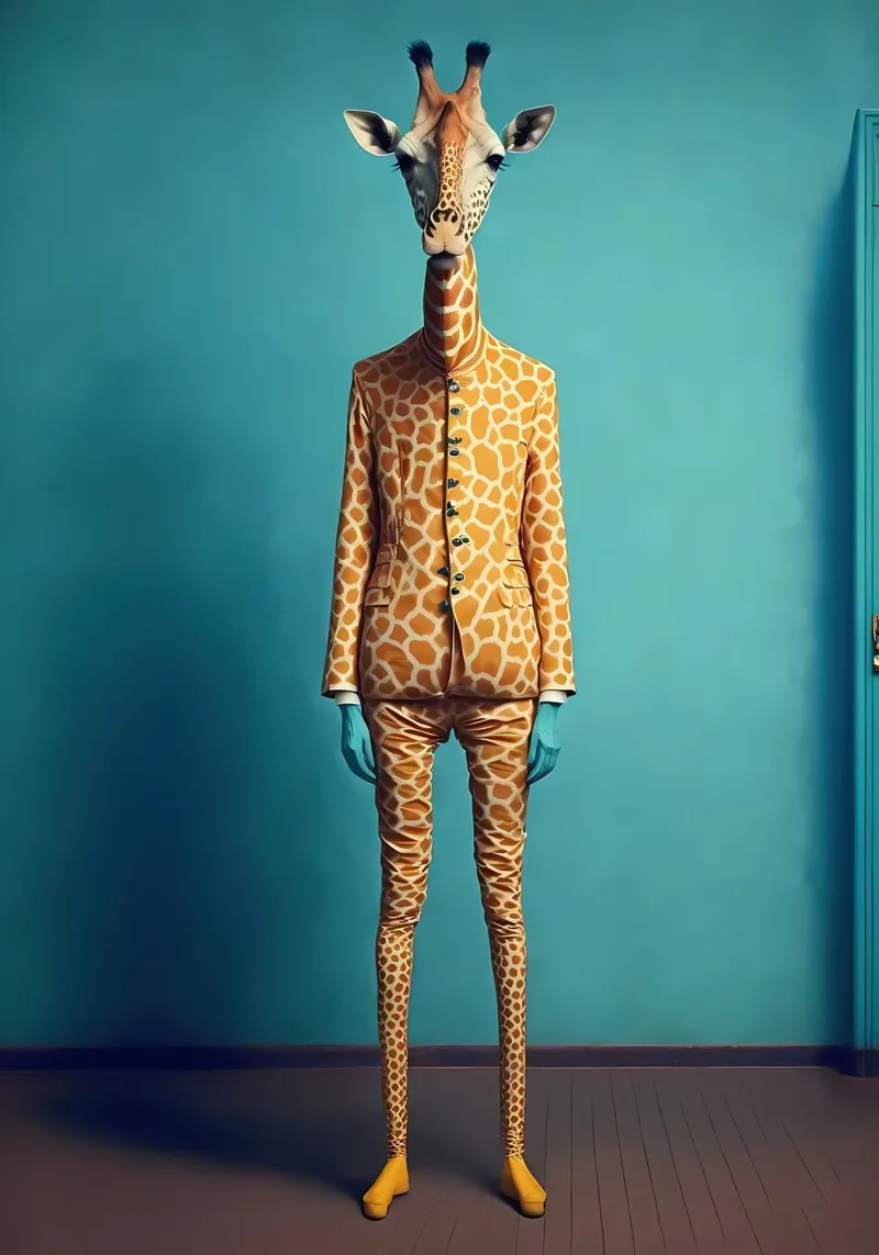 Ritratto di giraffa poster da Mikesell