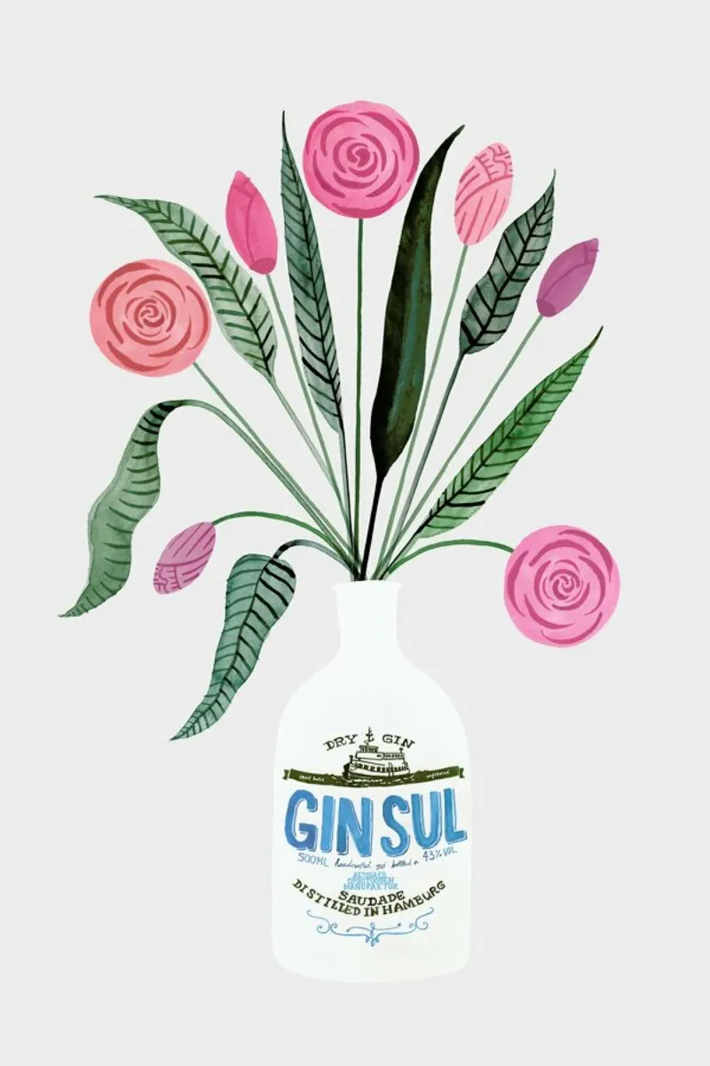 Ginspiration No. 3 poster con telaio in plastica da typealive