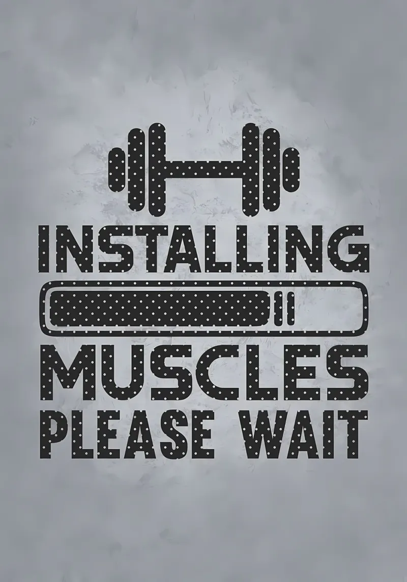 Installing Muscles Wait canvas by Delaplane