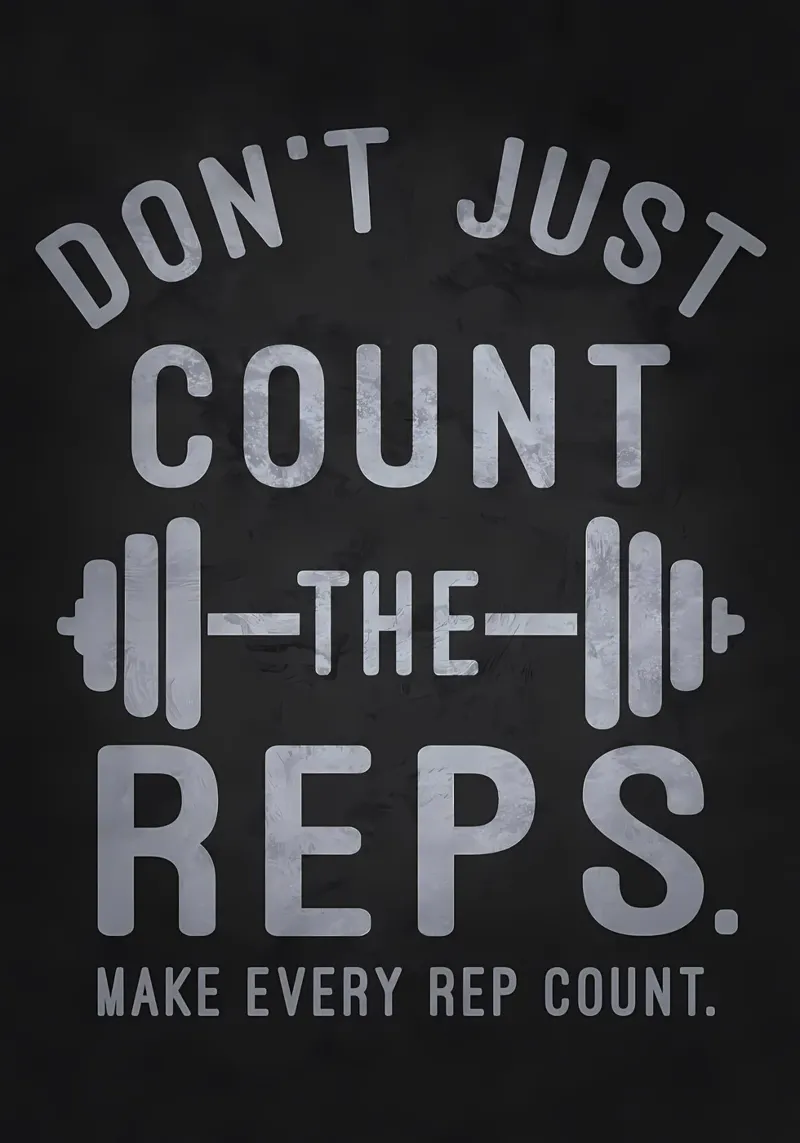 Faites en sorte que chaque répétition compte Gym toile de Bassy