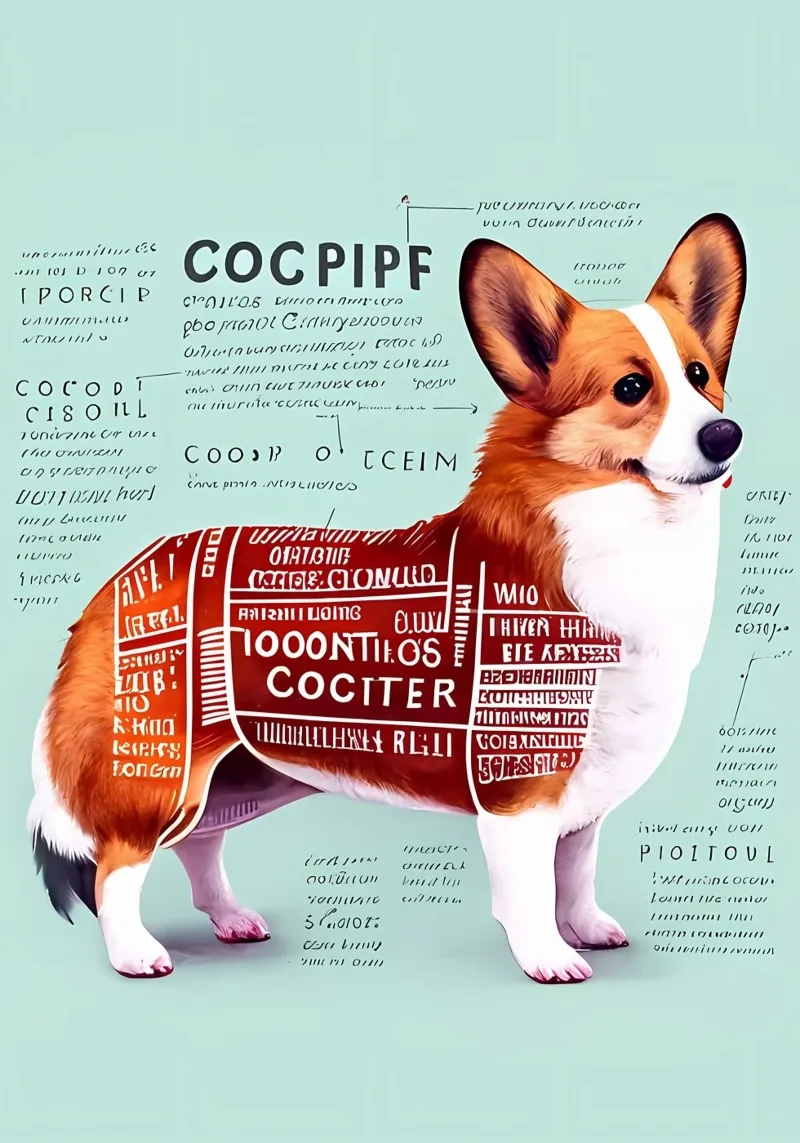 Anatomia di un Welsh Corgi poster da Mikesell