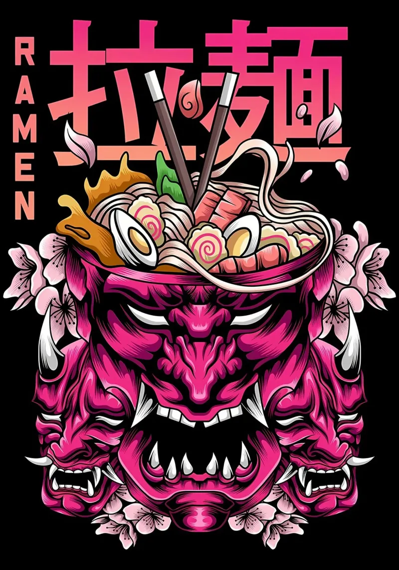 Ramen Samurai pellicola backlit da Mikesell