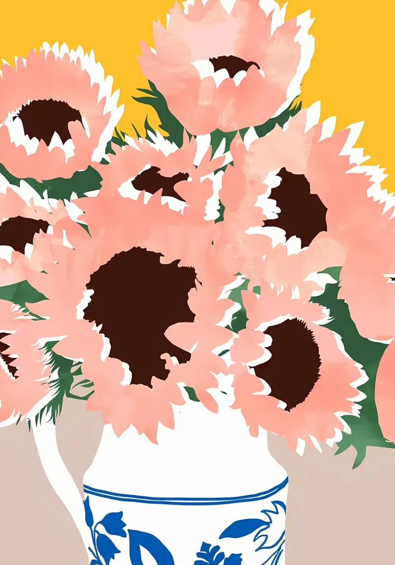 Il sole in una giornata nuvolosa poster con telaio in alluminio da Ginnery