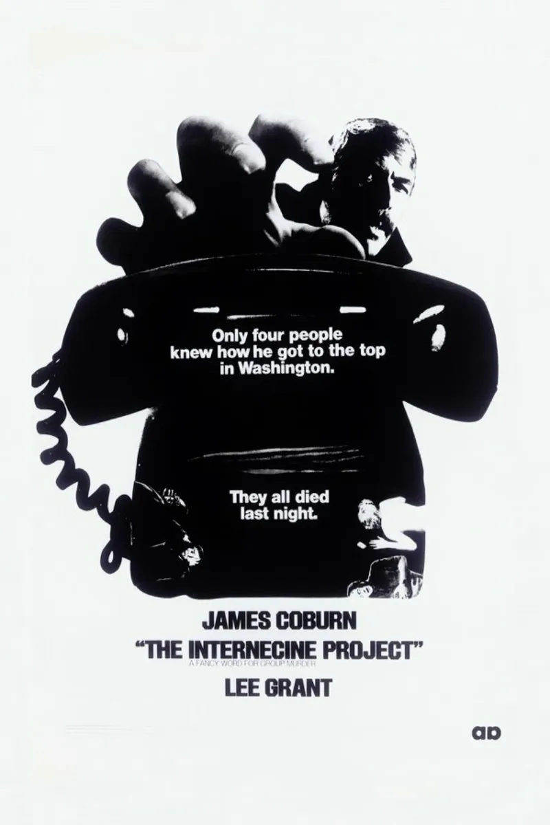 ‘The Internecine Project’ Retro Movie Poster plexiglass da Gallery Print and Art Limited