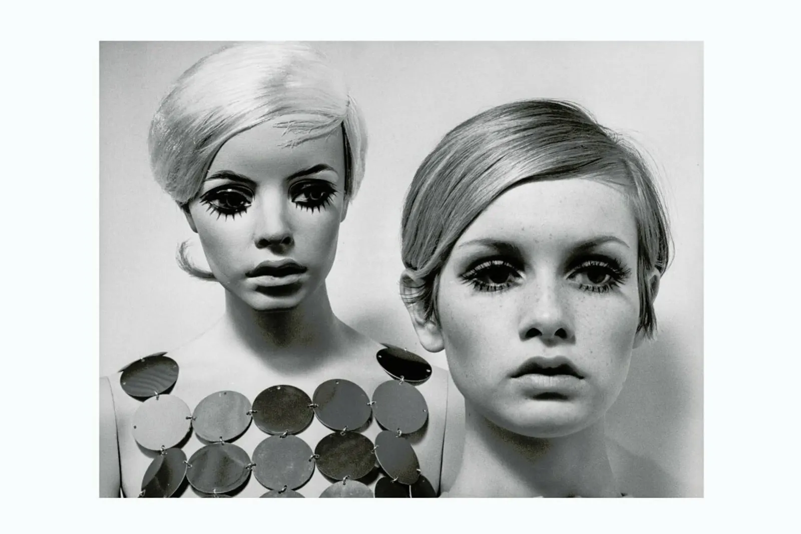 Twiggy and Mannequin, 1966 pellicola backlit da Gallery Print and Art Limited