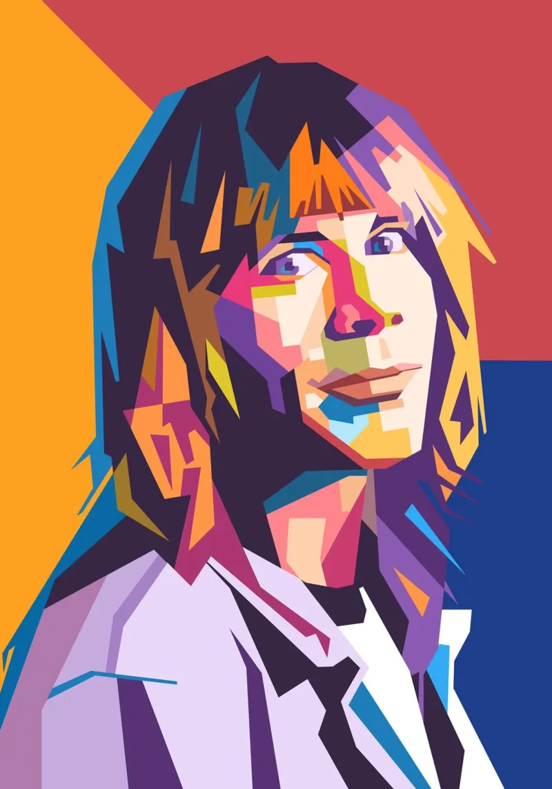 Bruce Dickinson on WPAP art portrait hahnemühle by Hantamrata