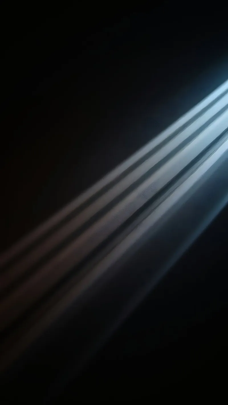 Eleganti fasci di luce astratti che creano una carta da parati serena alluminio dibond da DesignDoodle
