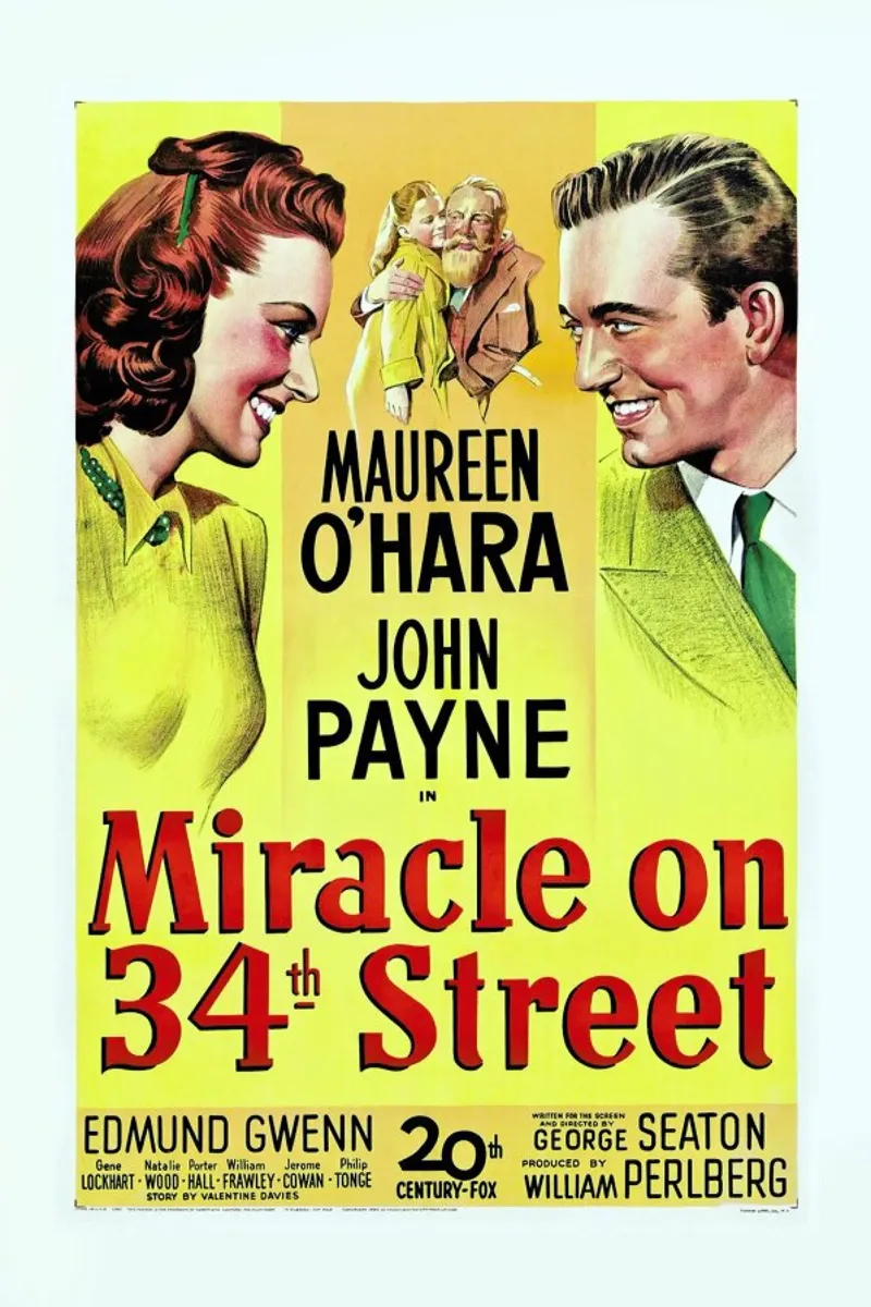 ‘Miracle On 34th Street’ Retro Movie Poster pellicola backlit da Gallery Print and Art Limited