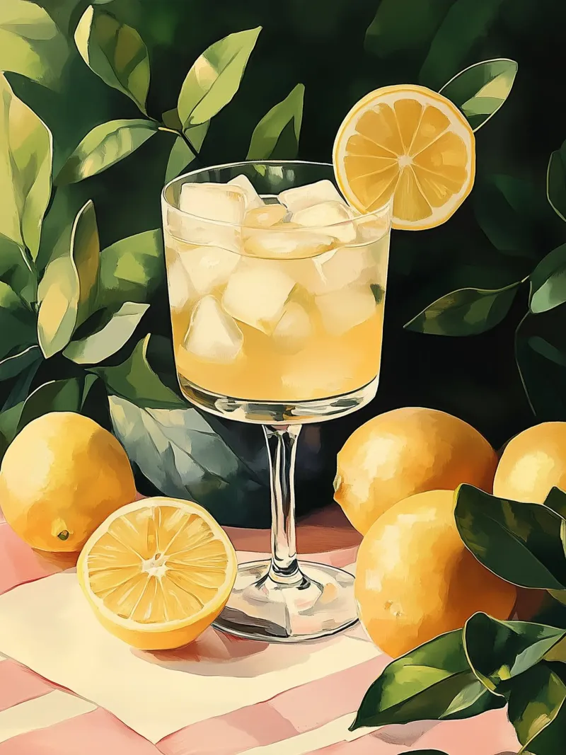 Cocktail al limone carta hahnemühle da Spice & Style