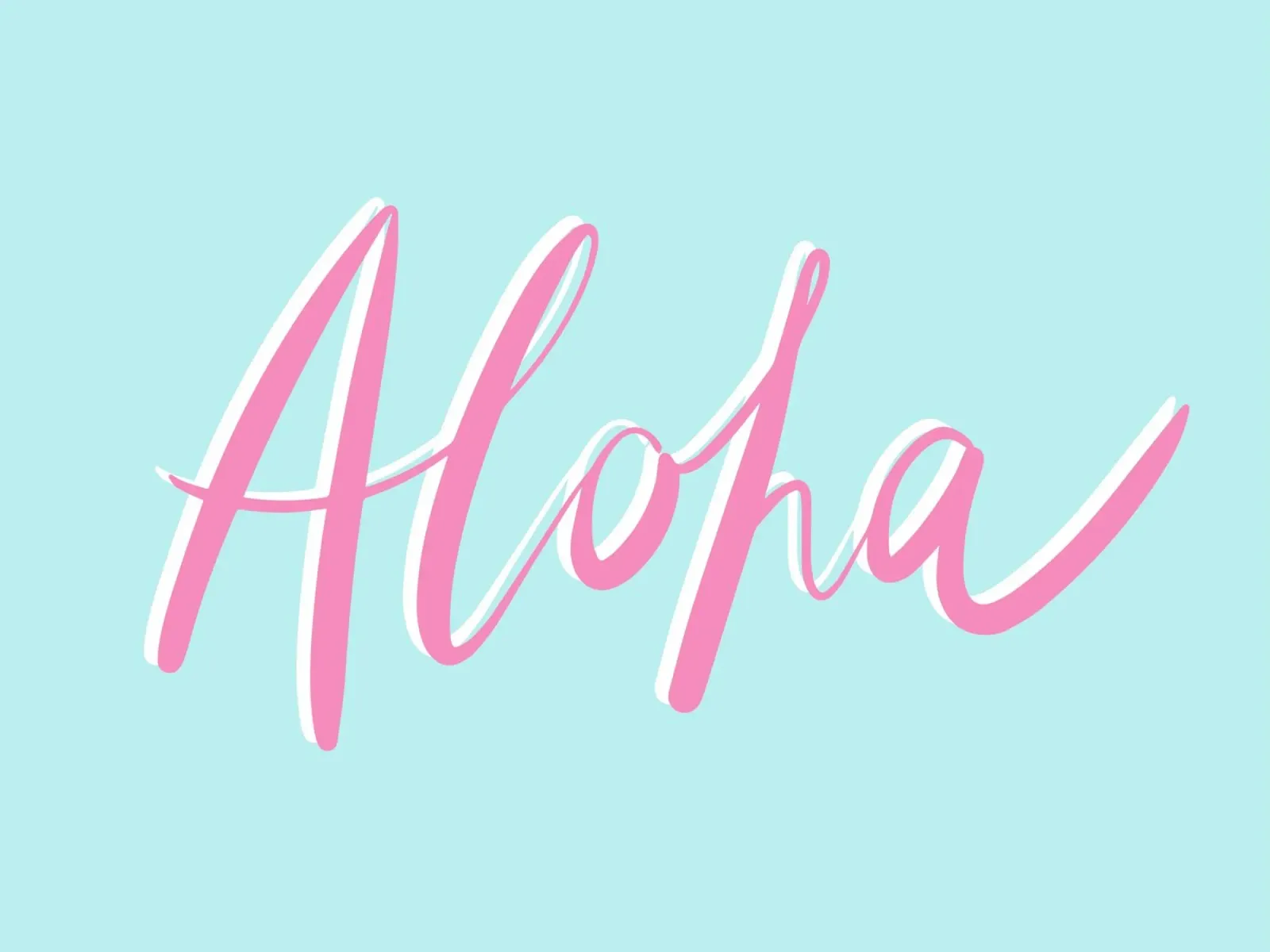 Aloha plexiglass da All Colours