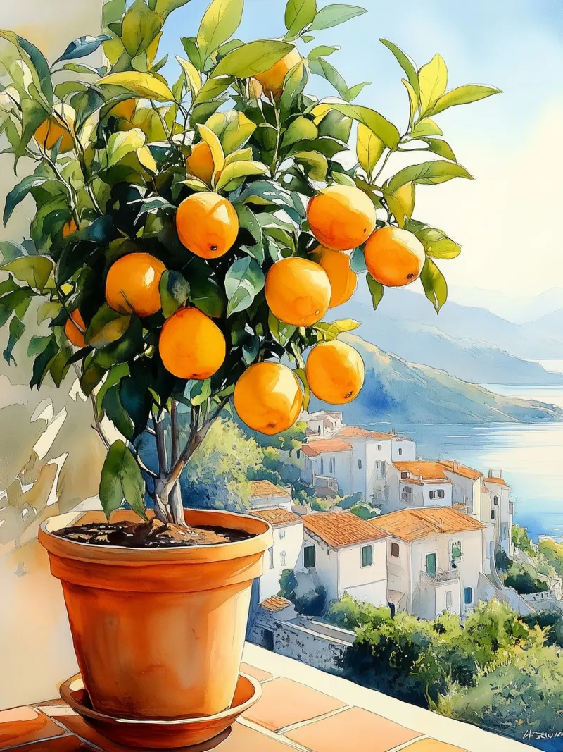 Arancio mediterraneo alluminio dibond da Spice & Style