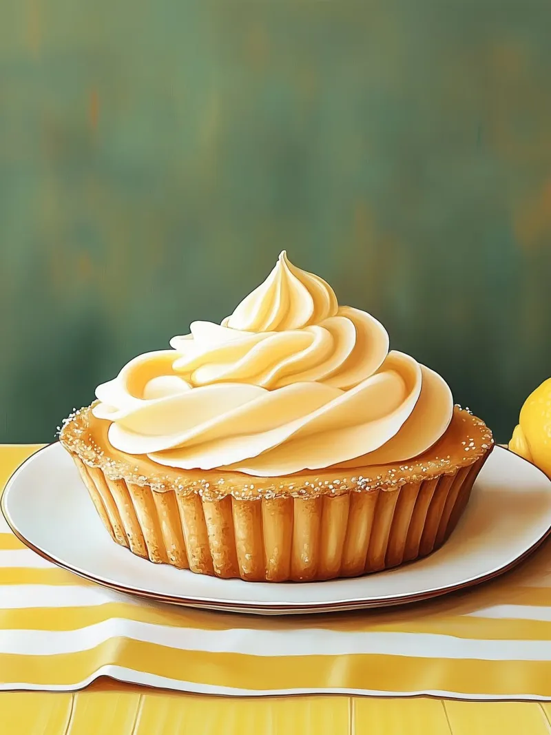 Crostata al limone poster con telaio in alluminio da Spice & Style