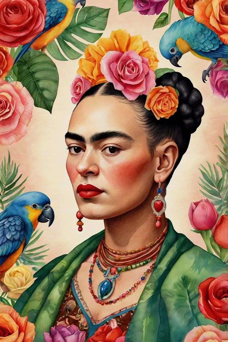 Frida Kahlo hahnemühle by 🎁 ARTVI-SHOP