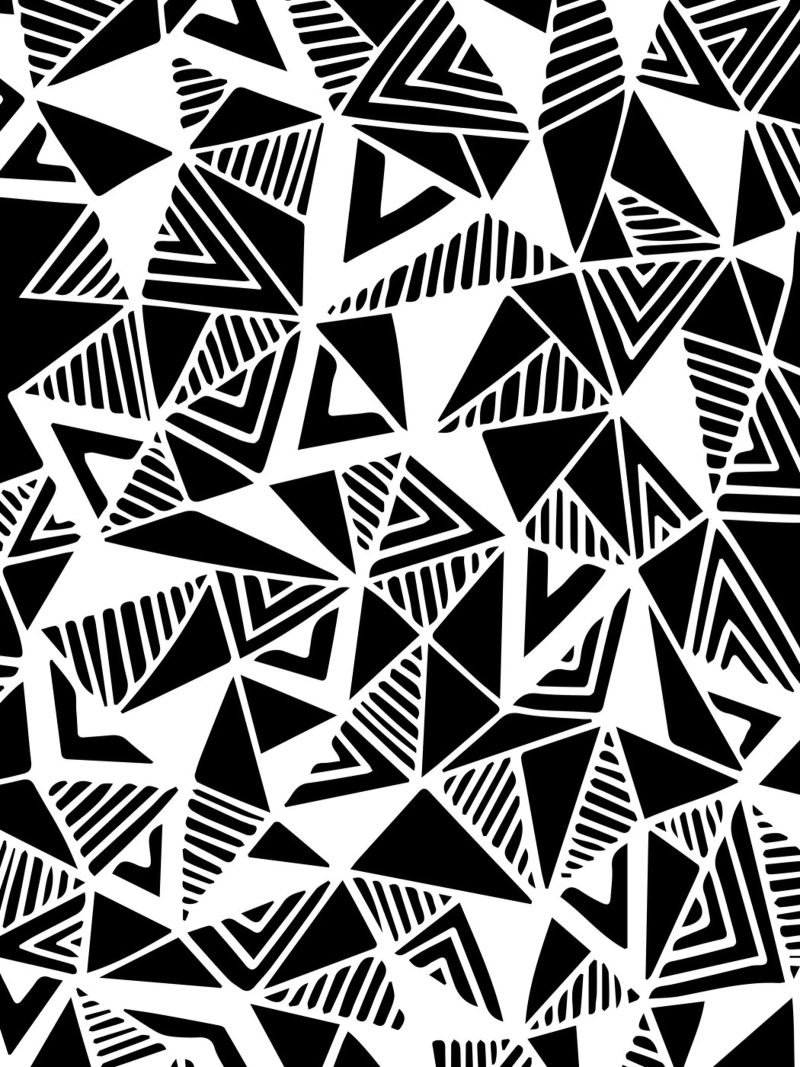 Jazzy Triangles Pattern pellicola backlit da Kim Hubball Studio