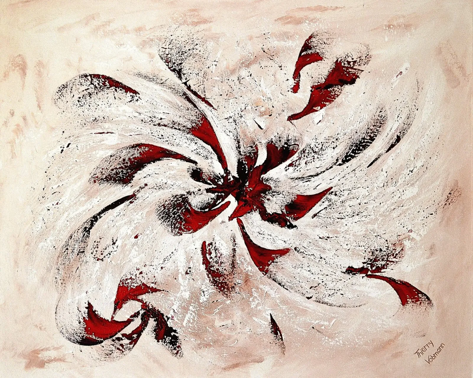 BORN TO BE ALIVE pellicola backlit da Thierry Vobmann Abstract painting