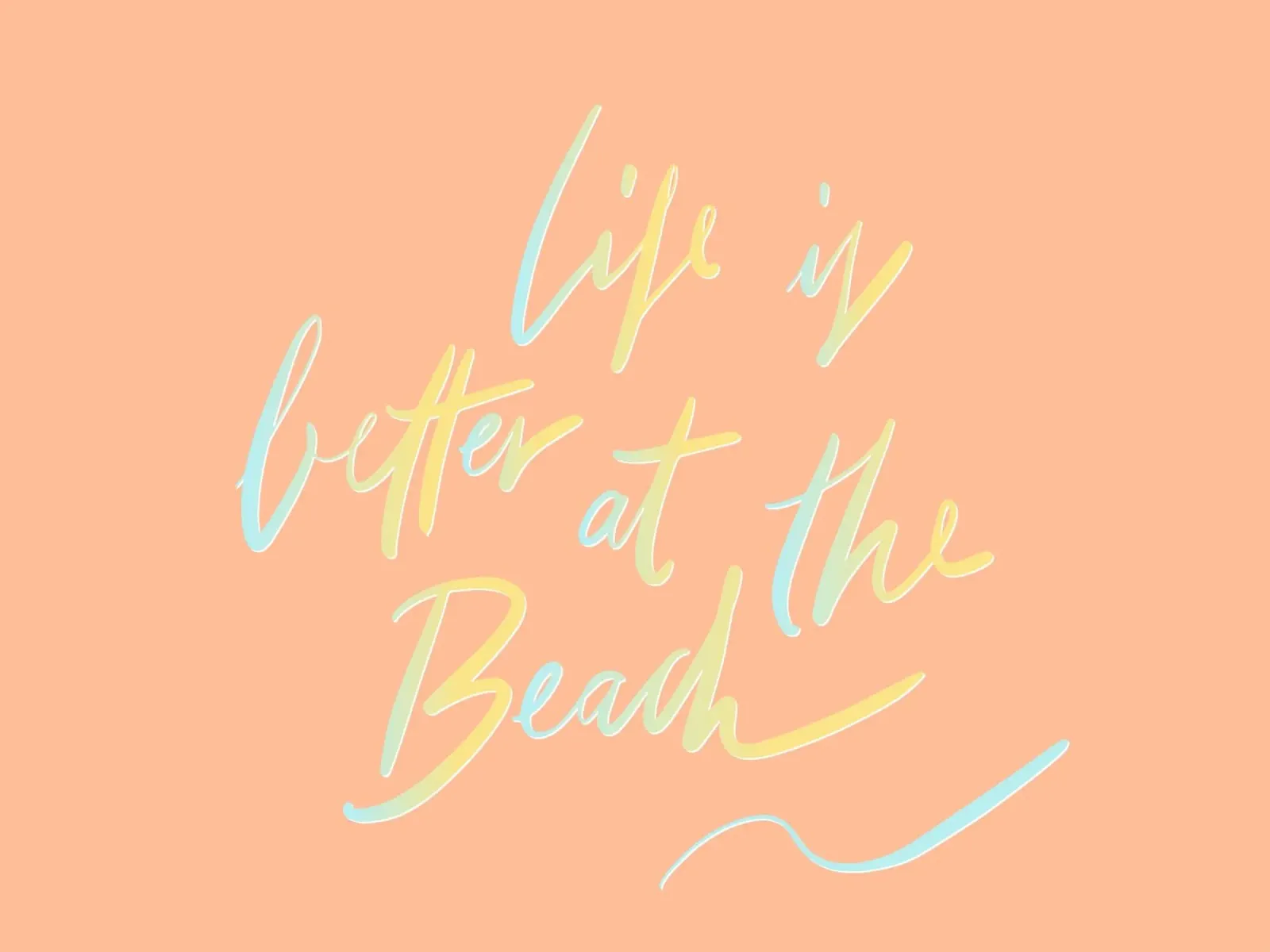 Life is better at the Beach alluminio dibond da All Colours