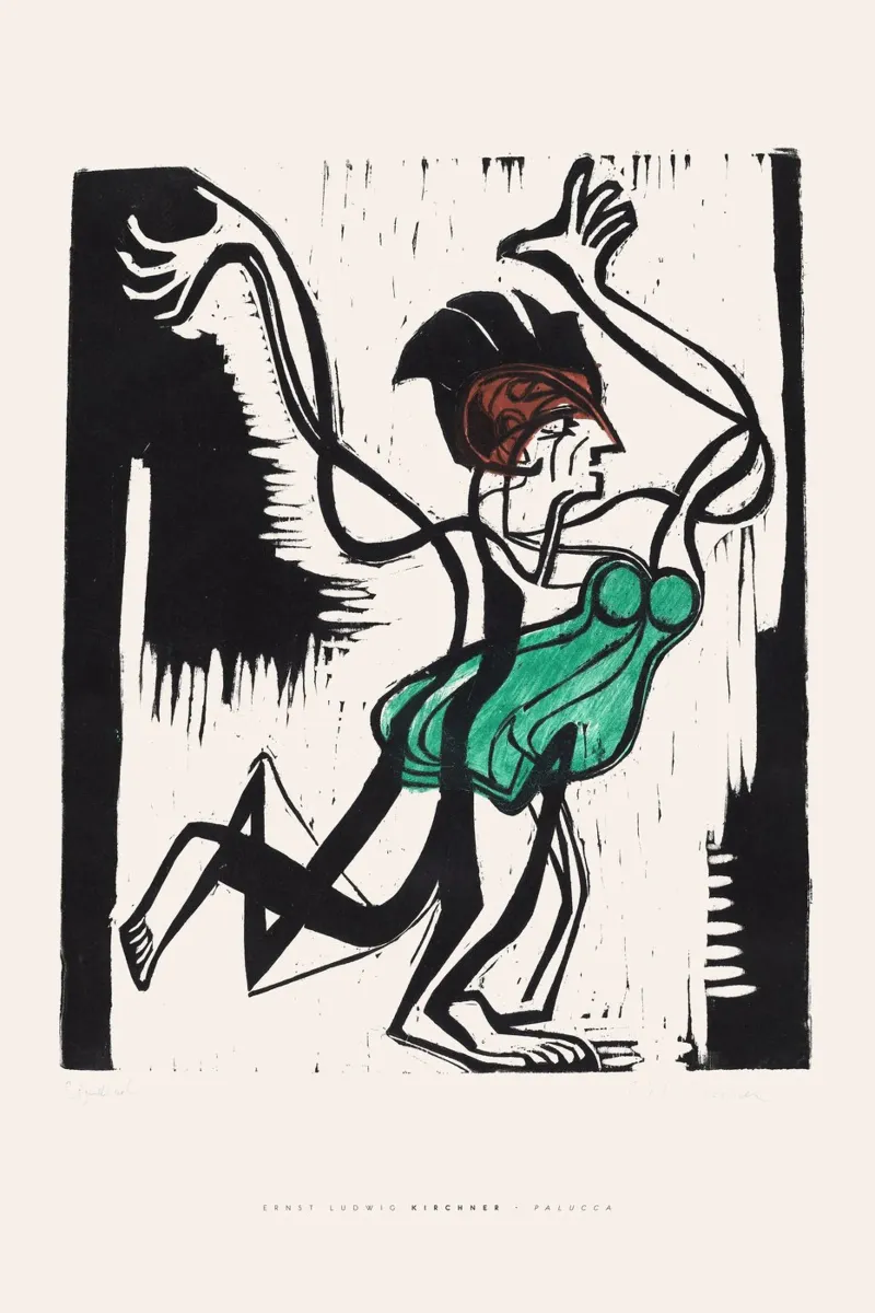 Ernst Ludwig Kirchner - Palucca poster con telaio in plastica da Old Masters