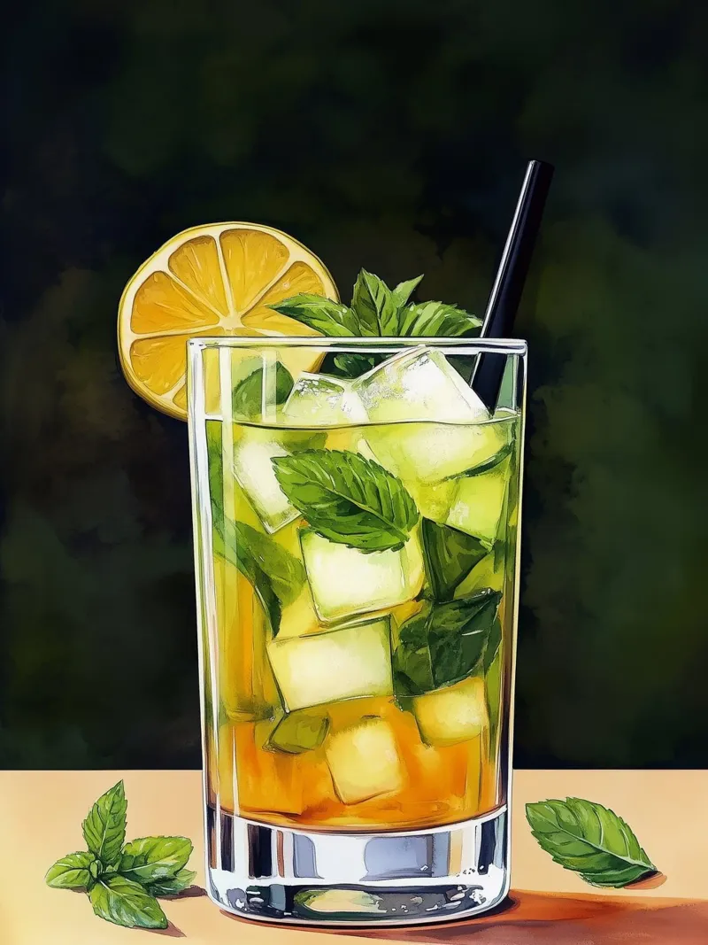 Cocktail rinfrescante pannello forex da Spice & Style